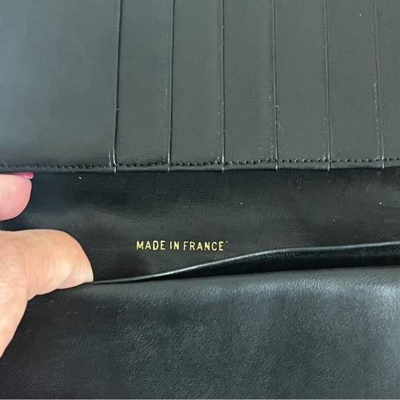 Chanel Vintage Black Quilted Lambskin Leather Wallet and Chanel Shopping Bag - Picture 9 of 15